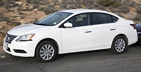 2015 Nissan Sentra S (6MT), front left.jpg